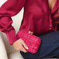 Pink Tweed Clutch