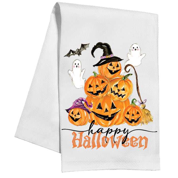 Rosanne Beck - Kitchen Towel - Halloween Pumpkins