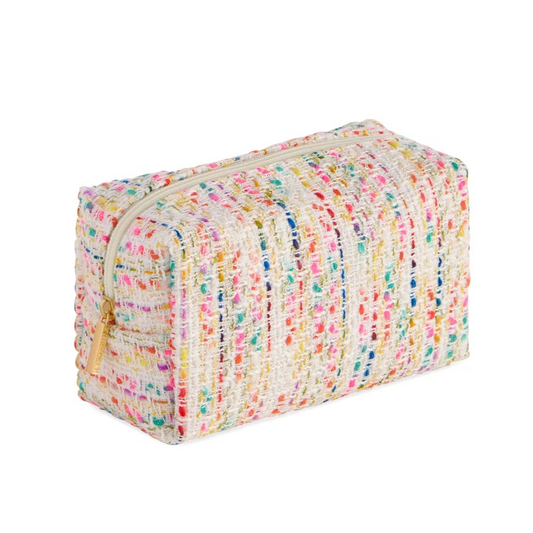Multicolor Tweed Pouch
