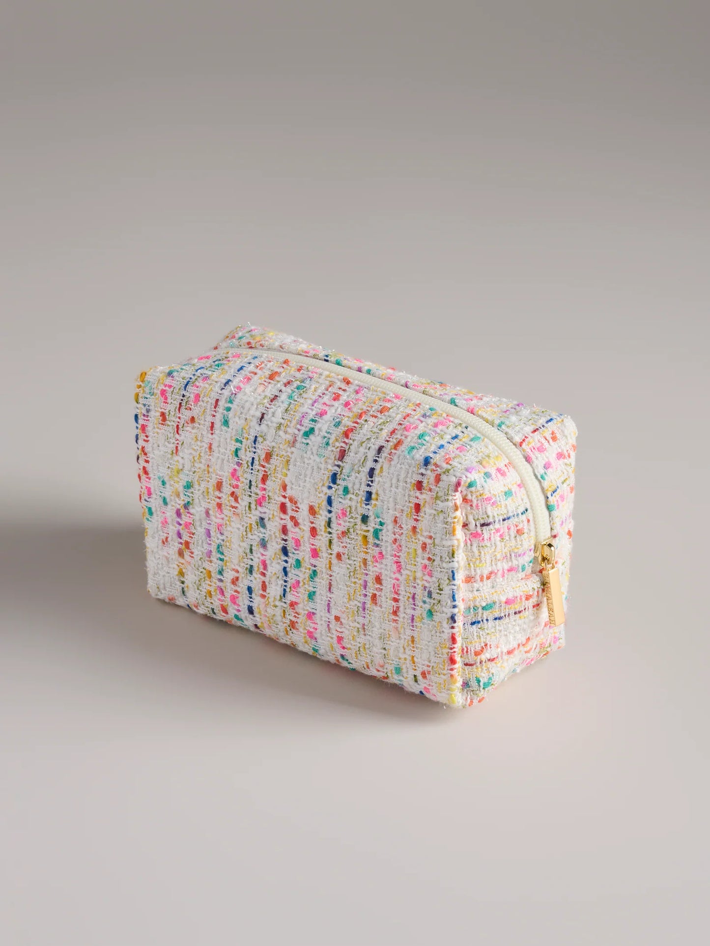Multicolor Tweed Pouch