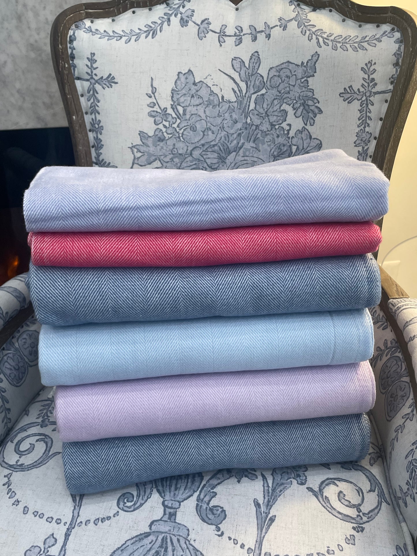 Herringbone Woven Throw Blanket - Many Colors