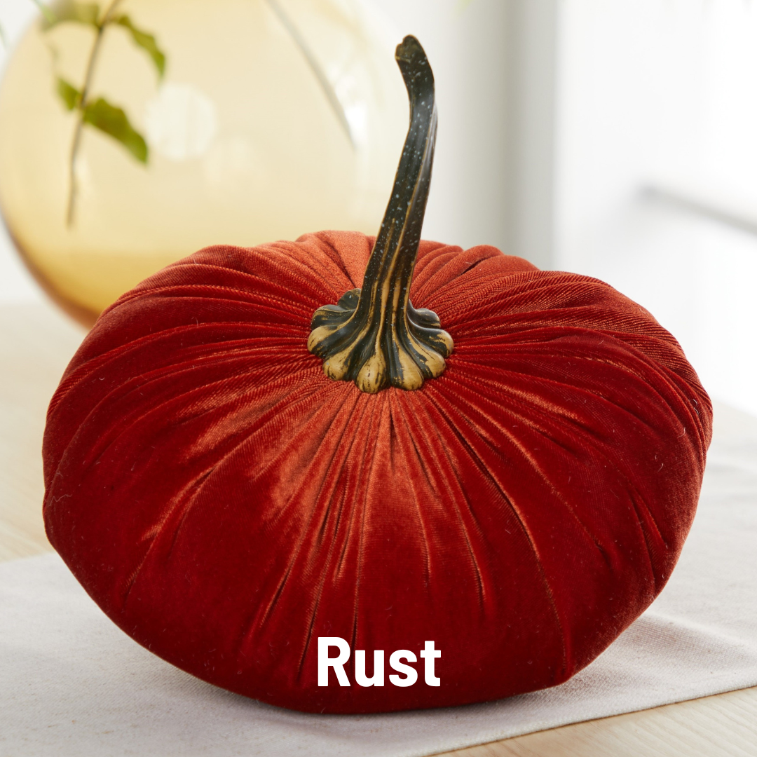 Extra Large Velvet Pumpkin