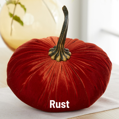 Extra Large Velvet Pumpkin