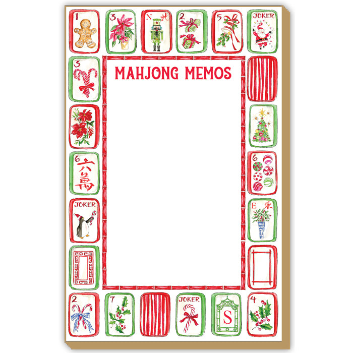 Rosanne Beck - Mahjong Christmas Notepad