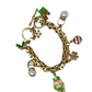 Gold Holiday Charm Bracelet