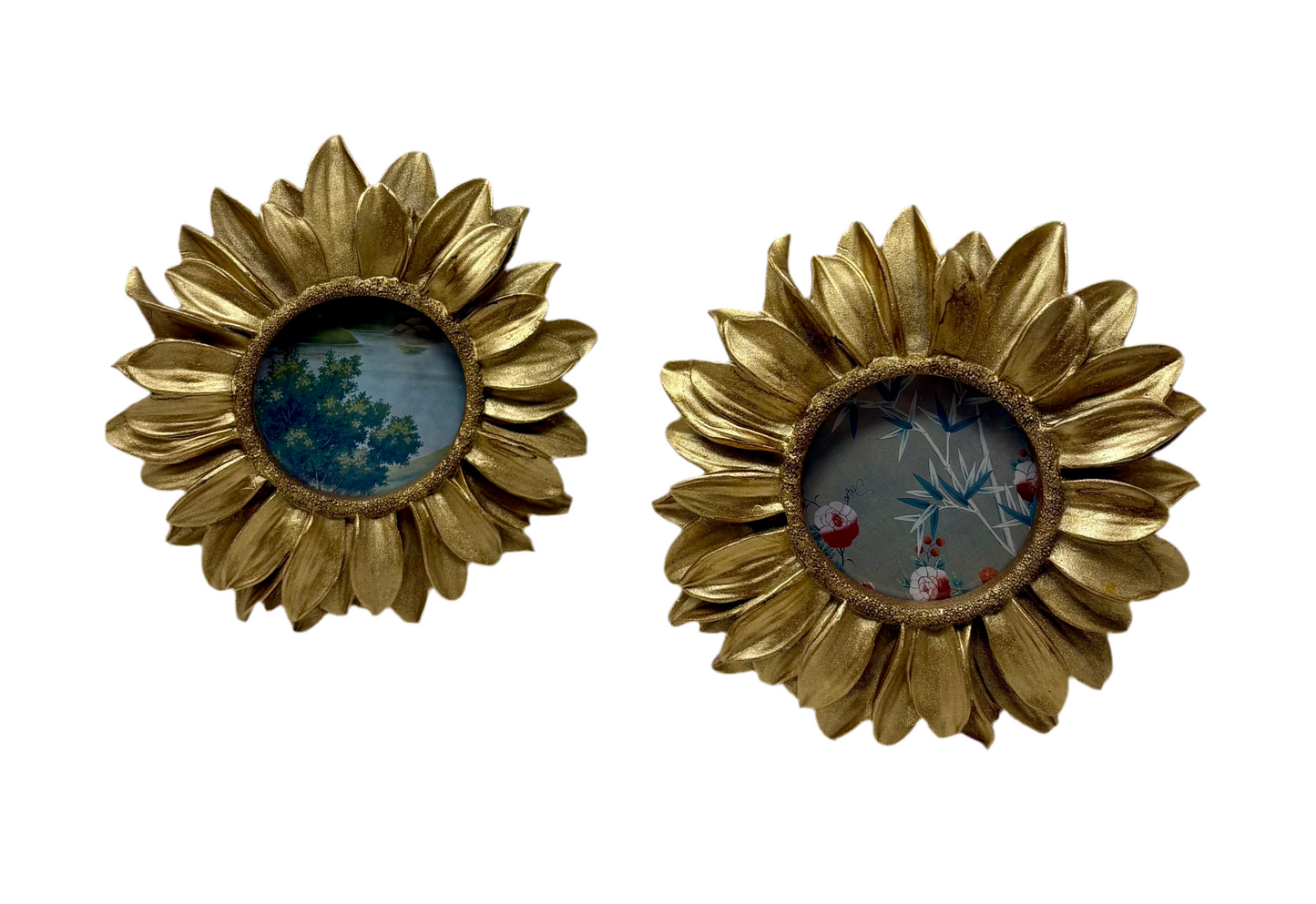 Gold Sunflower Picture Frame