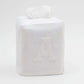 Henry Handwork - Hand Embroidered Tissue Box Cover - Monogram