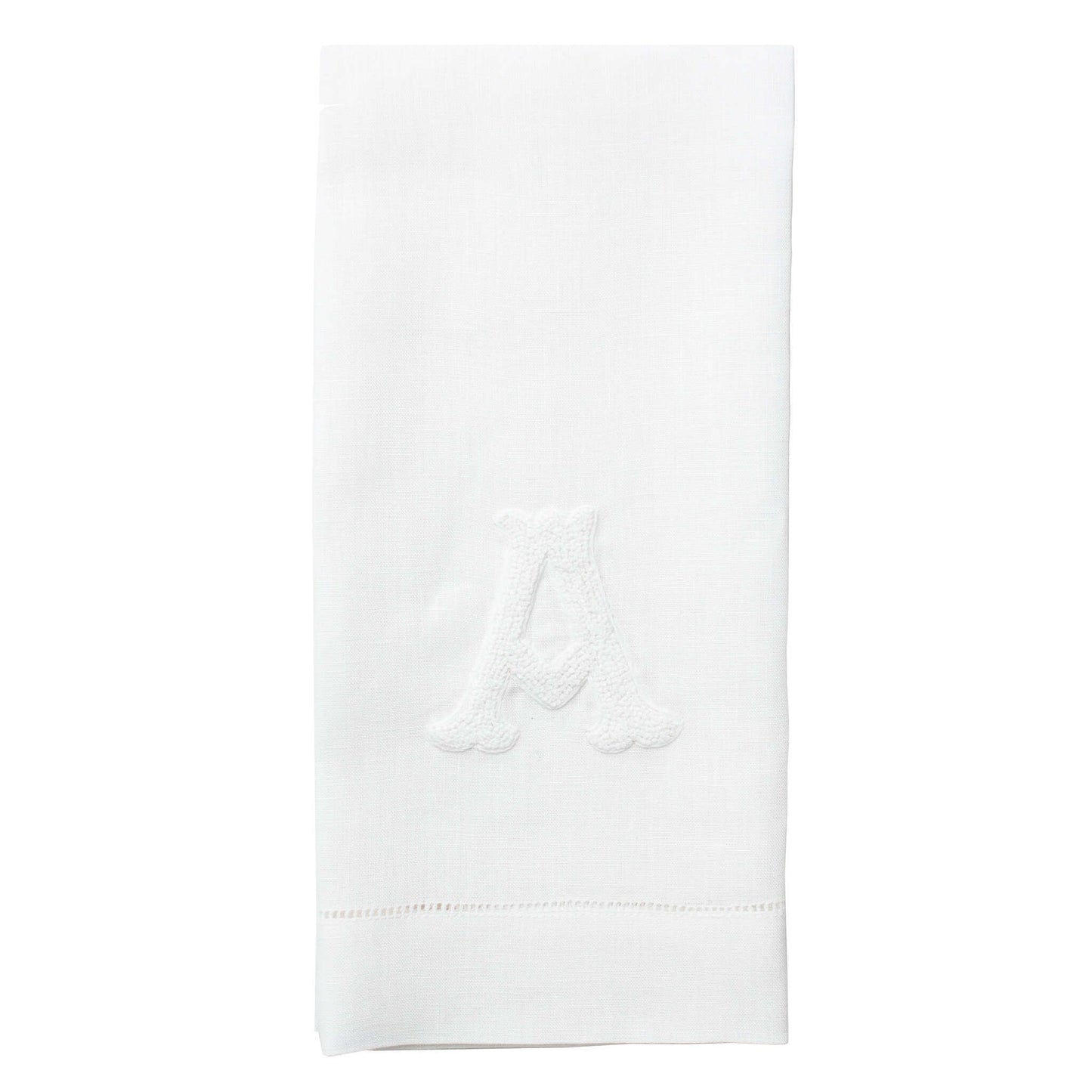 Henry Handwork - Hand Embroidered Hand Towel - Monogram