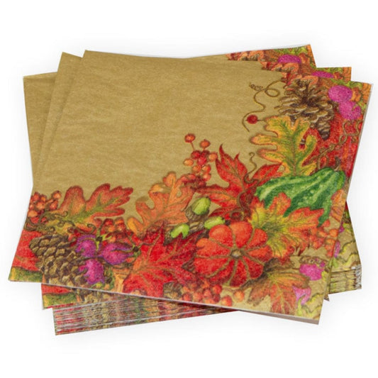 Caspari - Paper Napkins - Harvest