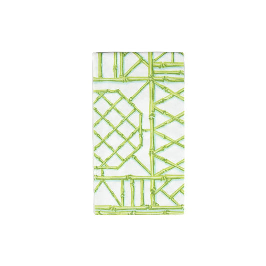 Caspari - Paper Linen Table Cover - Bamboo Screen - Green