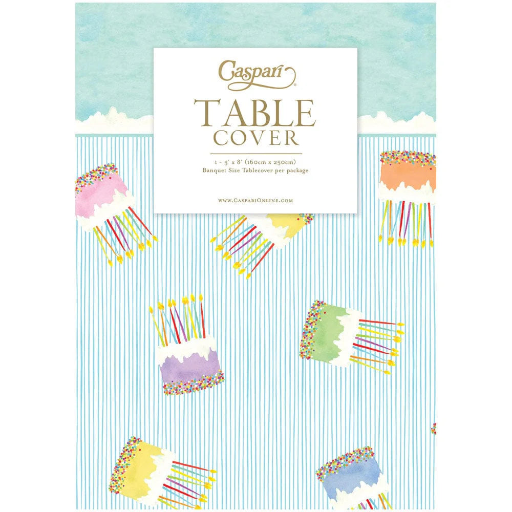 Caspari - Paper Linen Table Cover - Birthday