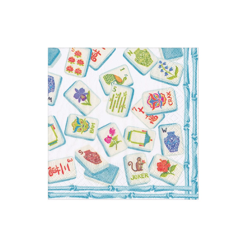 Caspari - Cocktail Napkins - Mahjong