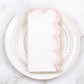 Pink Scallop Cloth Dinner Napkin - Set of 4