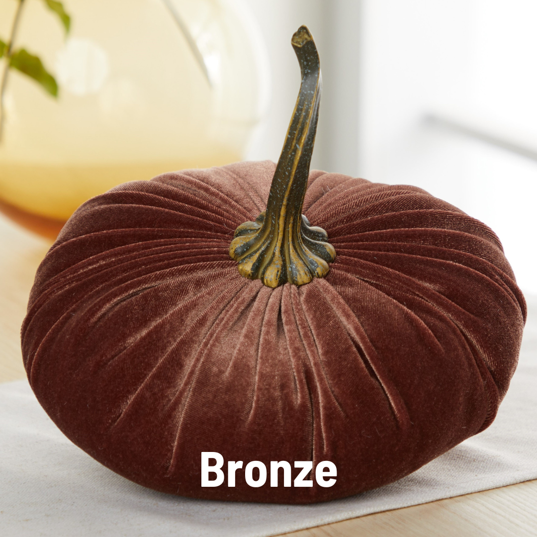 Extra Large Velvet Pumpkin