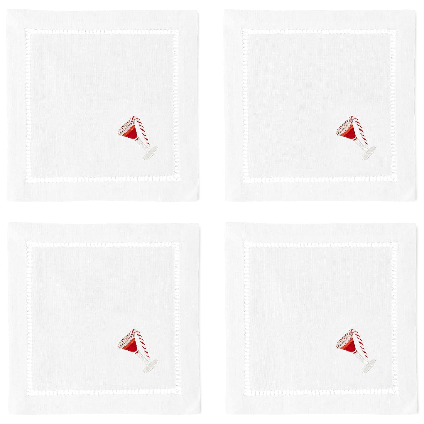 Peppermint Martini - Hand Towel or Cocktail Napkins