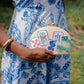 Embroidered Mahjong Clutch