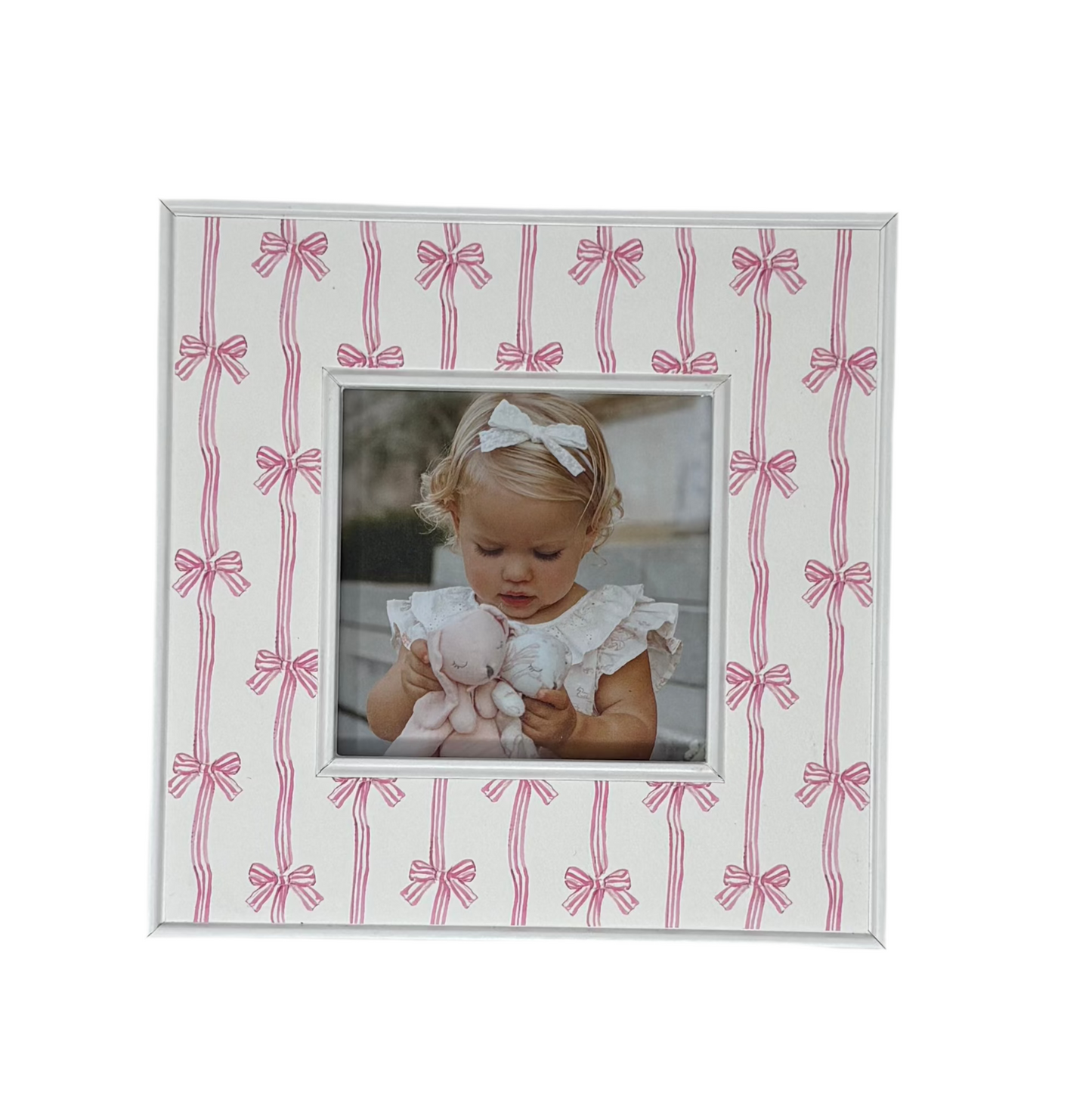 Rosanne Beck - Handpainted Photo Frame - Pink or Blue
