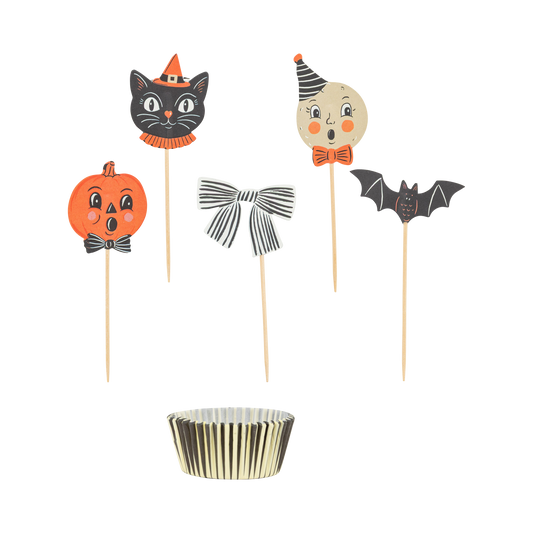 Vintage Halloween Characters Cupcake Kit