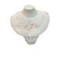 Scalloped Cotton Bib - Pink or Blue
