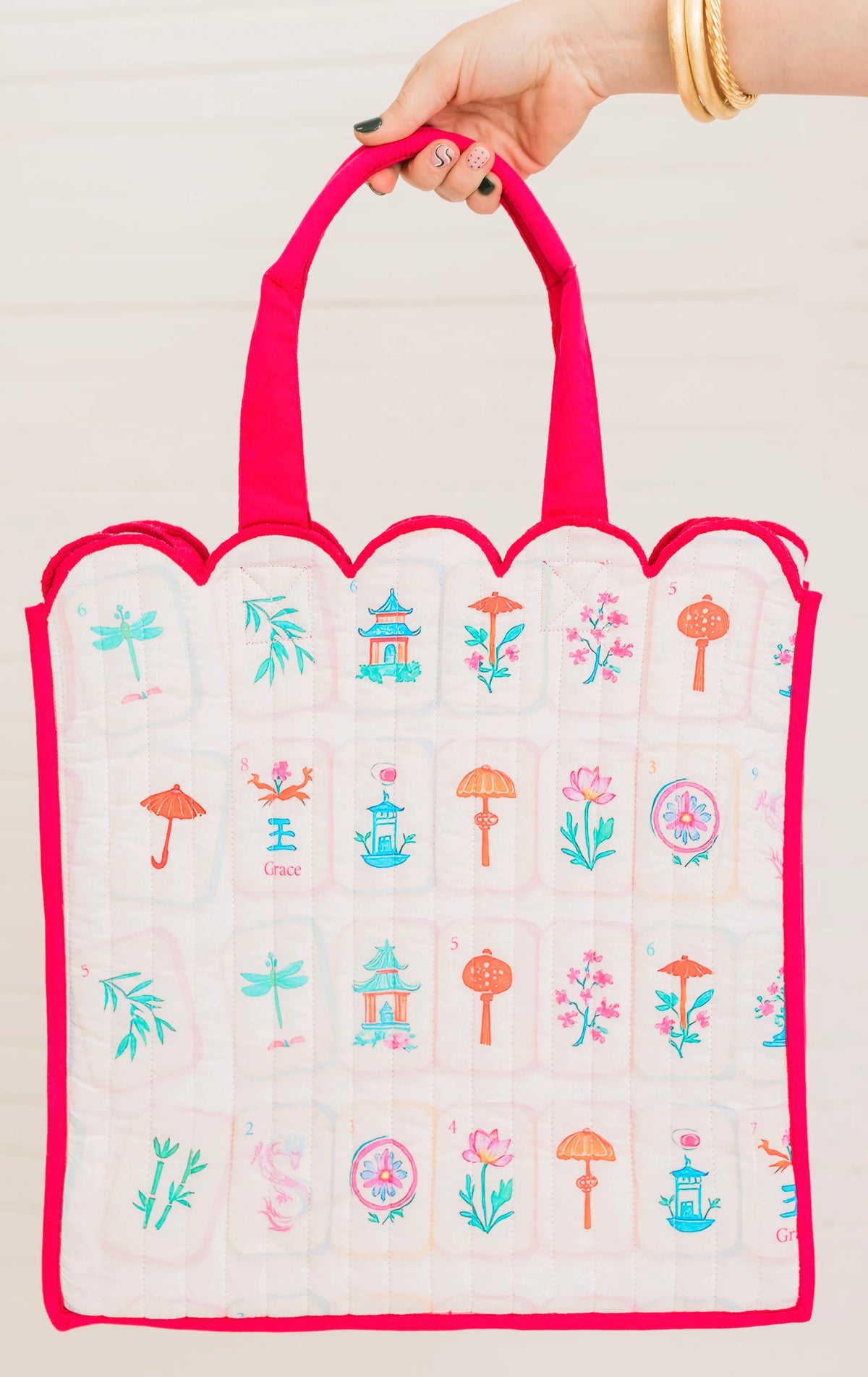 Mahjong Quilted Tote