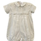 Boys Swiss Dot Christening Gown that Converts to a Bubble Outfit with Hat