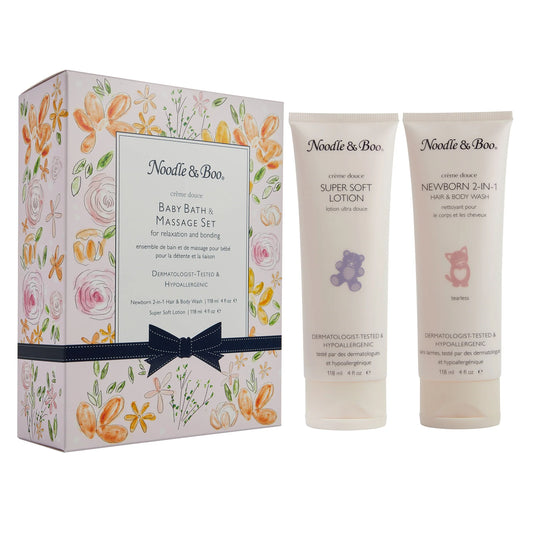 Noodle and Boo - Baby Bath and Massage Set