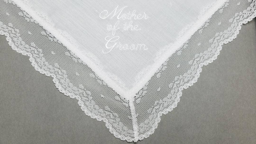 Linen " Mother Of The Groom" Hanky