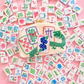 Embroidered Mahjong Clutch