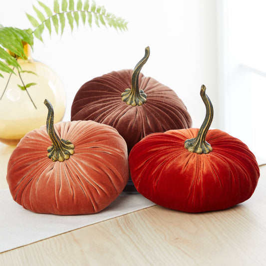 Extra Large Velvet Pumpkin