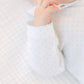 White Footie with Embroidered Turkeys on Collar