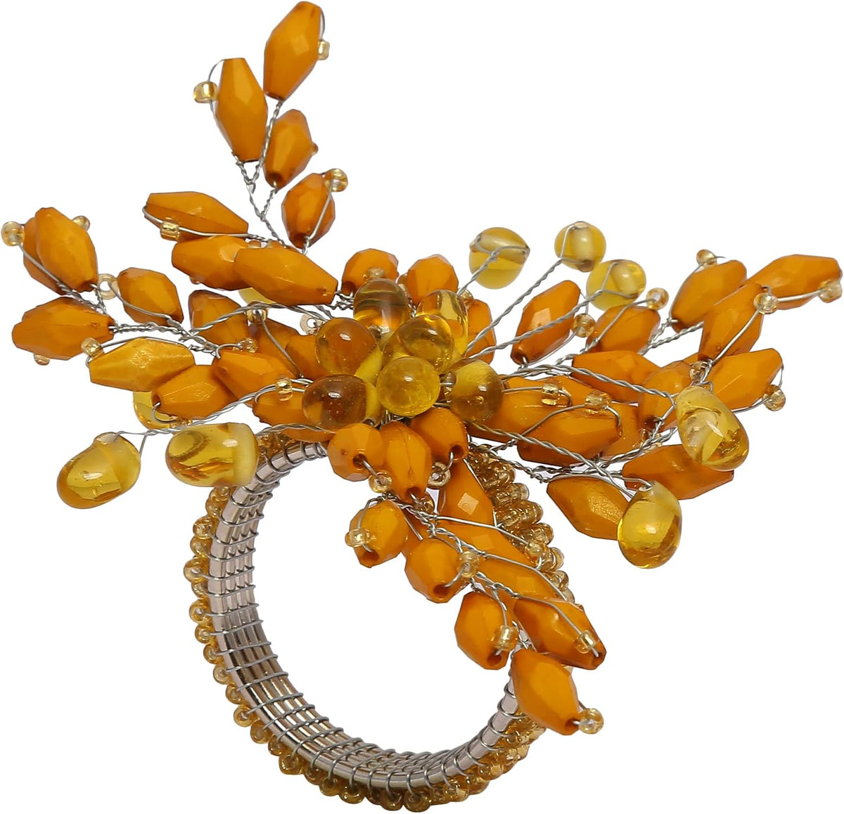 Napkin Rings with Gold Beads