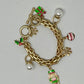 Gold Holiday Charm Bracelet