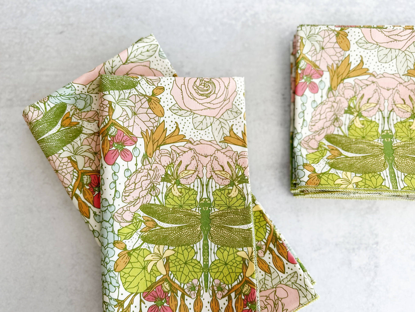 Dragonfly Cloth Napkins - Set of 4