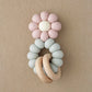 Flower Teether with Wooden Rings - Chamomile | Speckled Rose