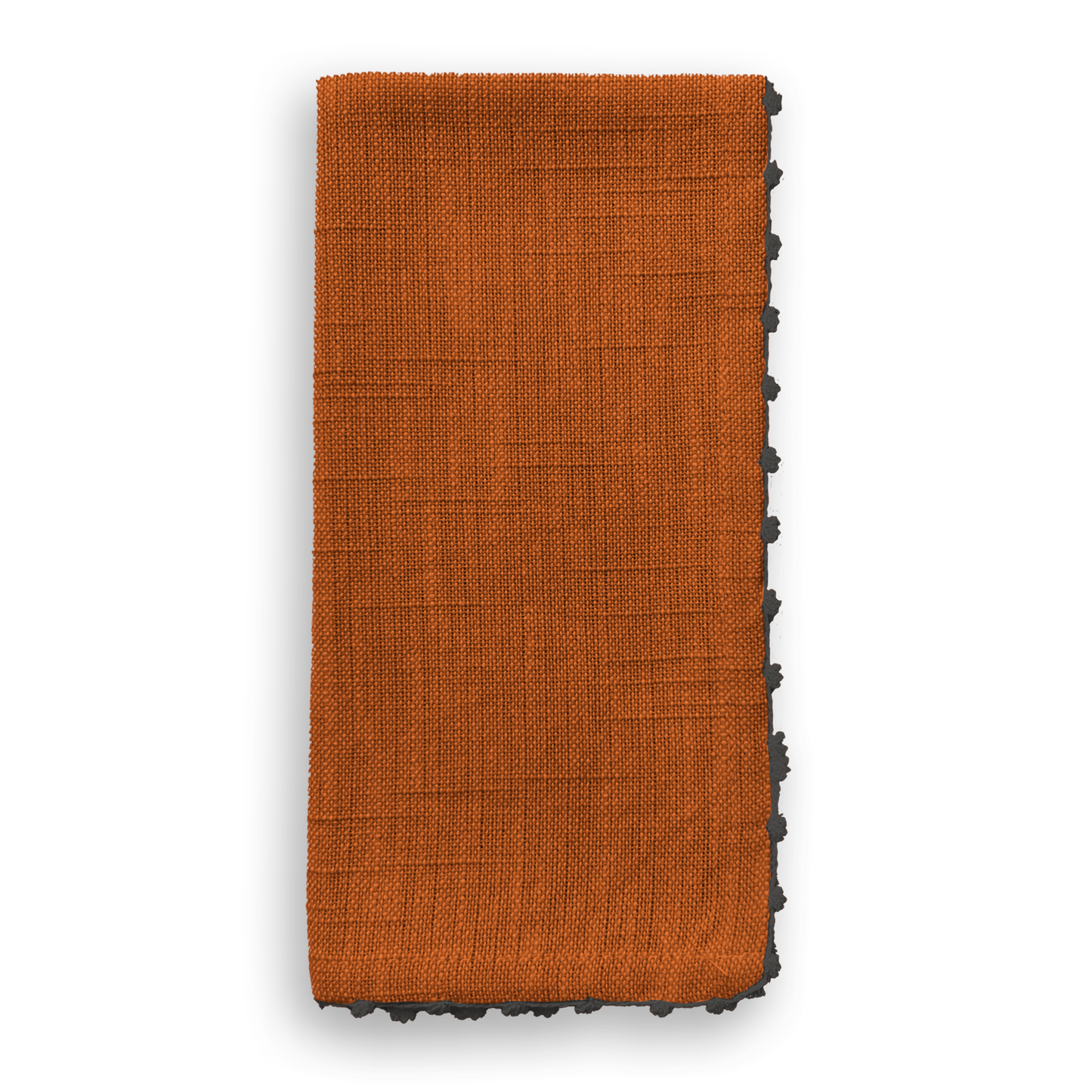 Cloth Napkin - Rust Knotted Edge - Set of 4