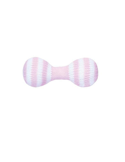 Zubels - Dumbbell Hand-Knit Rattle - Pink or Blue