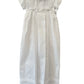 Boys Swiss Dot Christening Gown that Converts to a Bubble Outfit with Hat