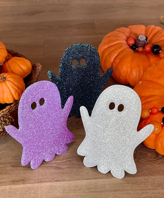 Glitter Ghosts Yard Stakes