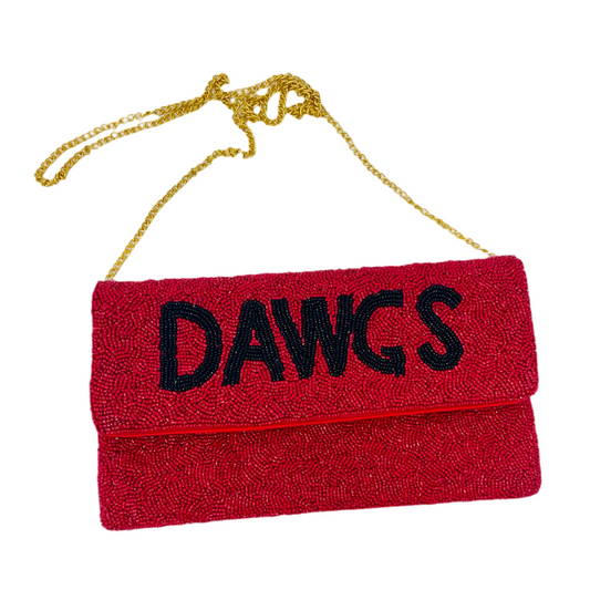 Dawgs Beaded Clutch