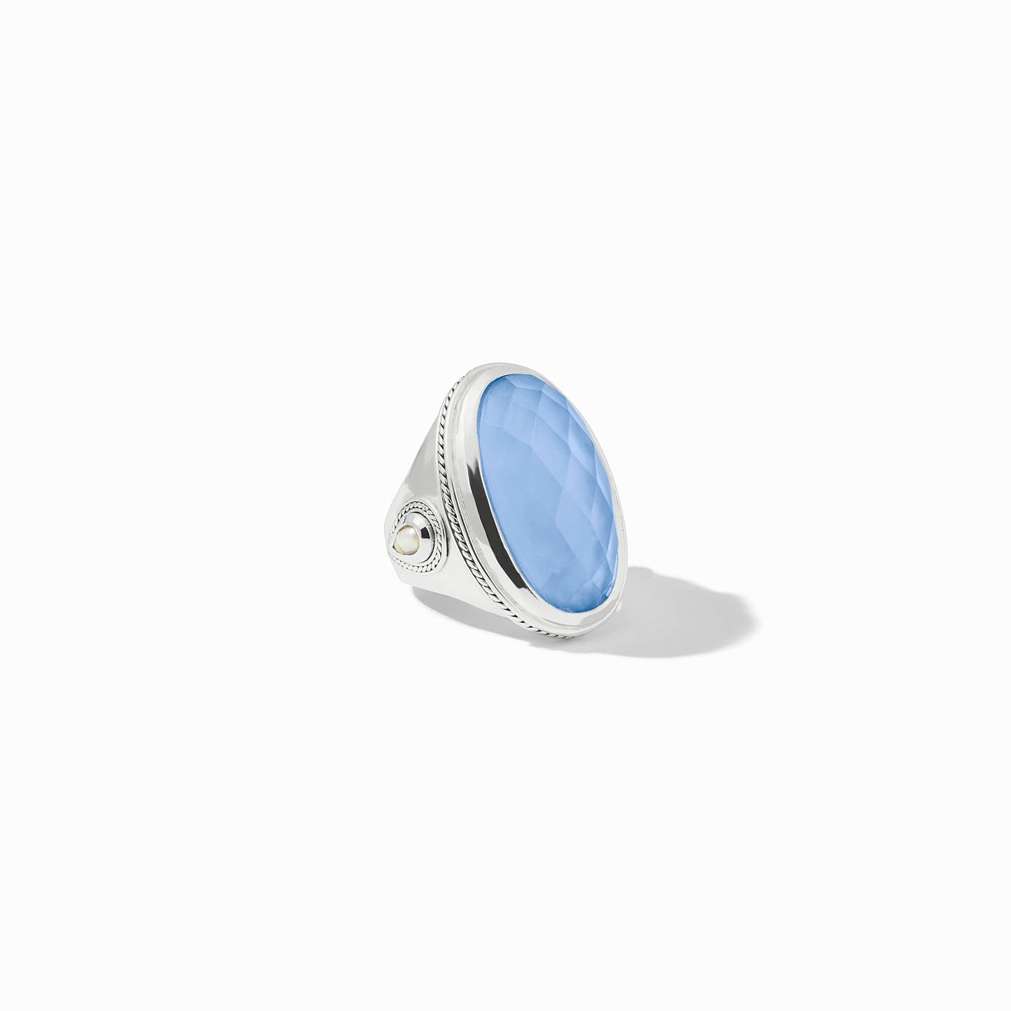 Julie Vos - Silver Ring with Blue Gemstone