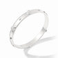 Julie Vos - Silver Bangle with Cross Detail