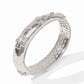 Julie Vos - Silver Hinge Bangle with Cross Detail