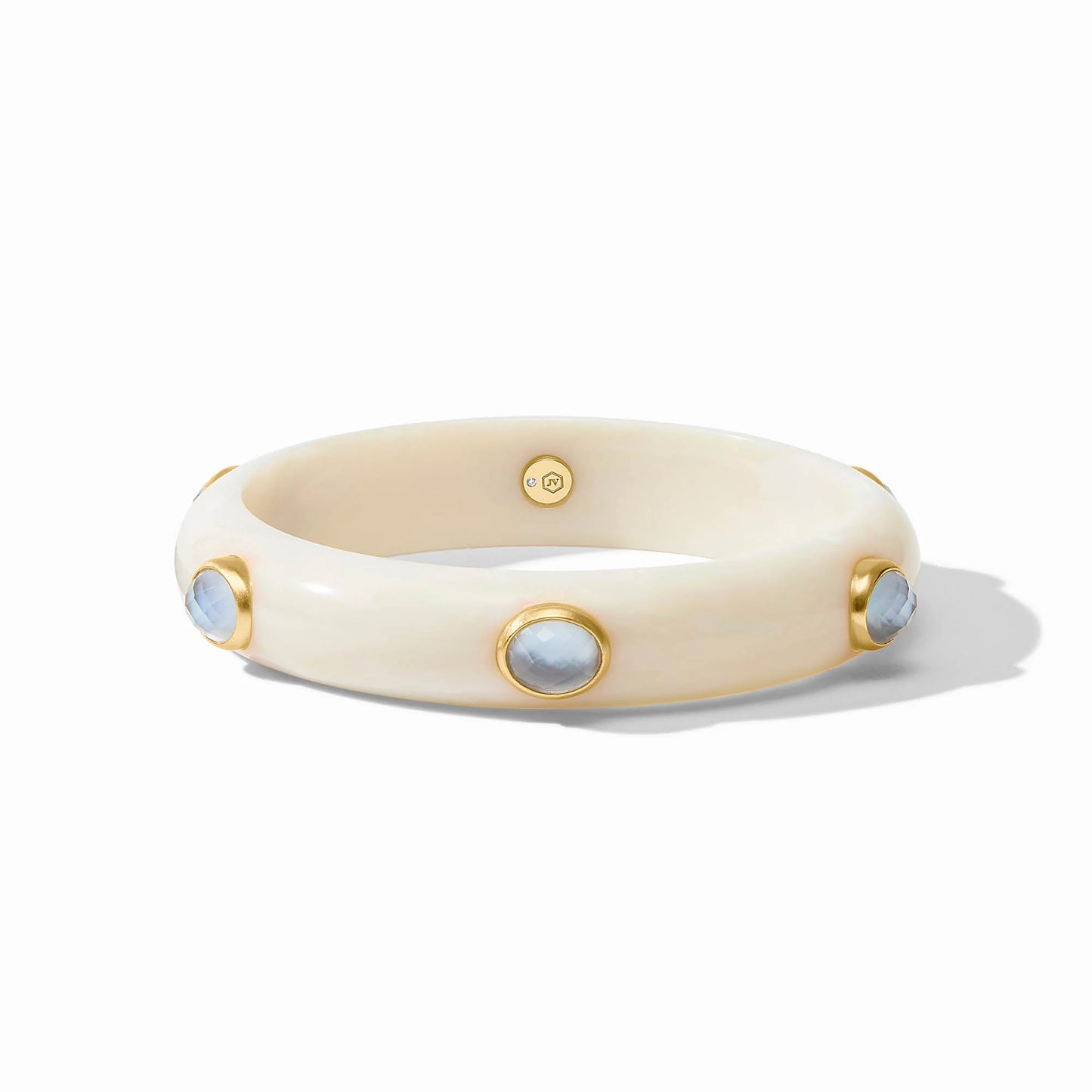 Julie Vos - Ivory Bangle with Gemstones