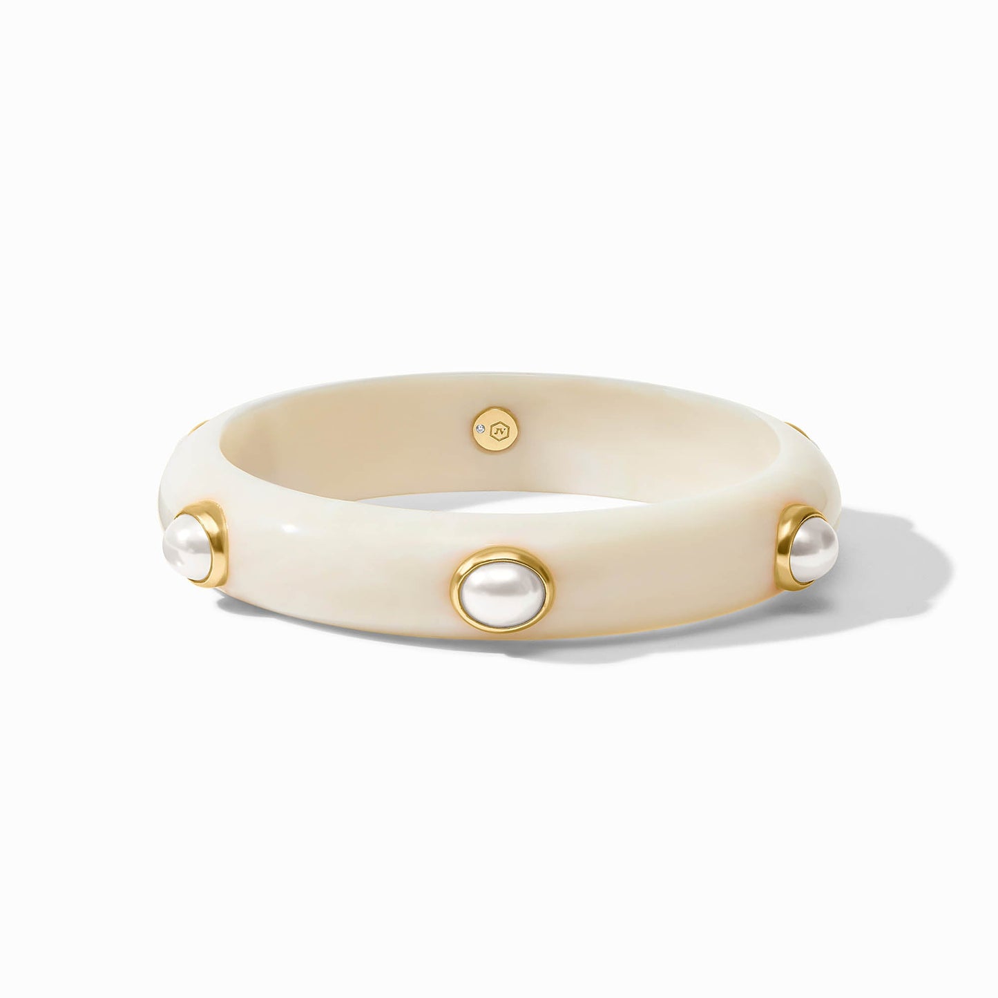 Julie Vos - Ivory Bangle with Gemstones