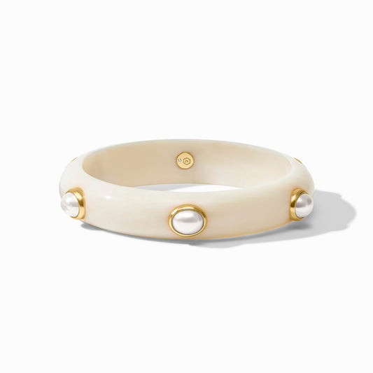 Julie Vos - Ivory Bangle with Gemstones