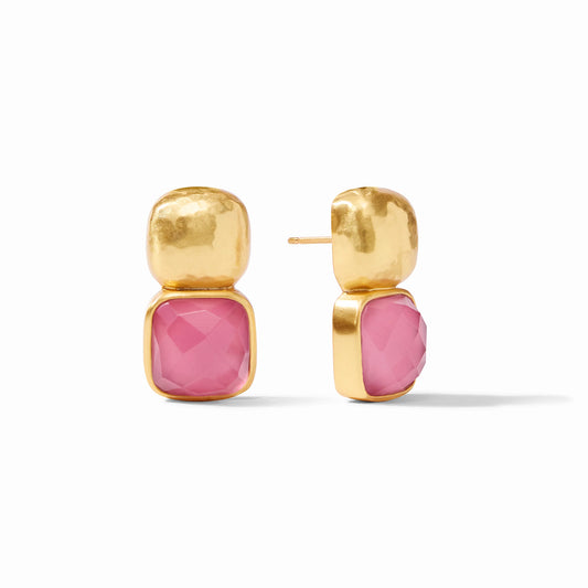 Julie Vos - Stacked Square Earrings with Gemstones
