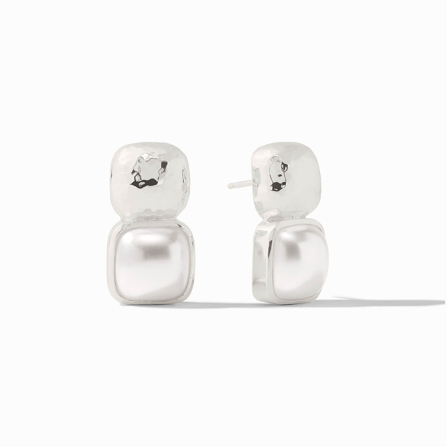 Julie Vos - Stacked Square Earrings with Gemstones