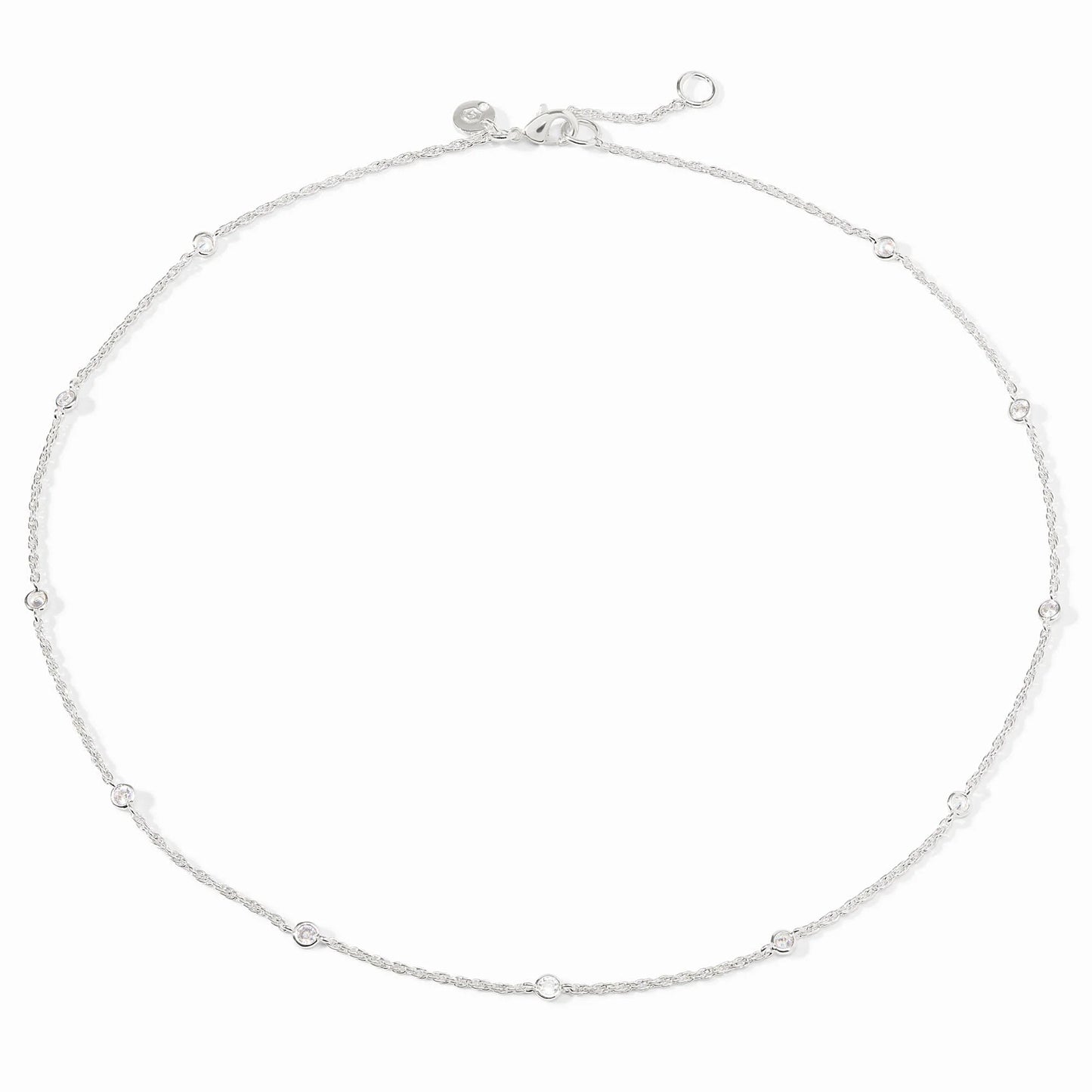 Julie Vos - Delicate Gold or Silver Necklace with CZ