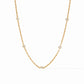 Julie Vos - Delicate Gold or Silver Necklace with CZ