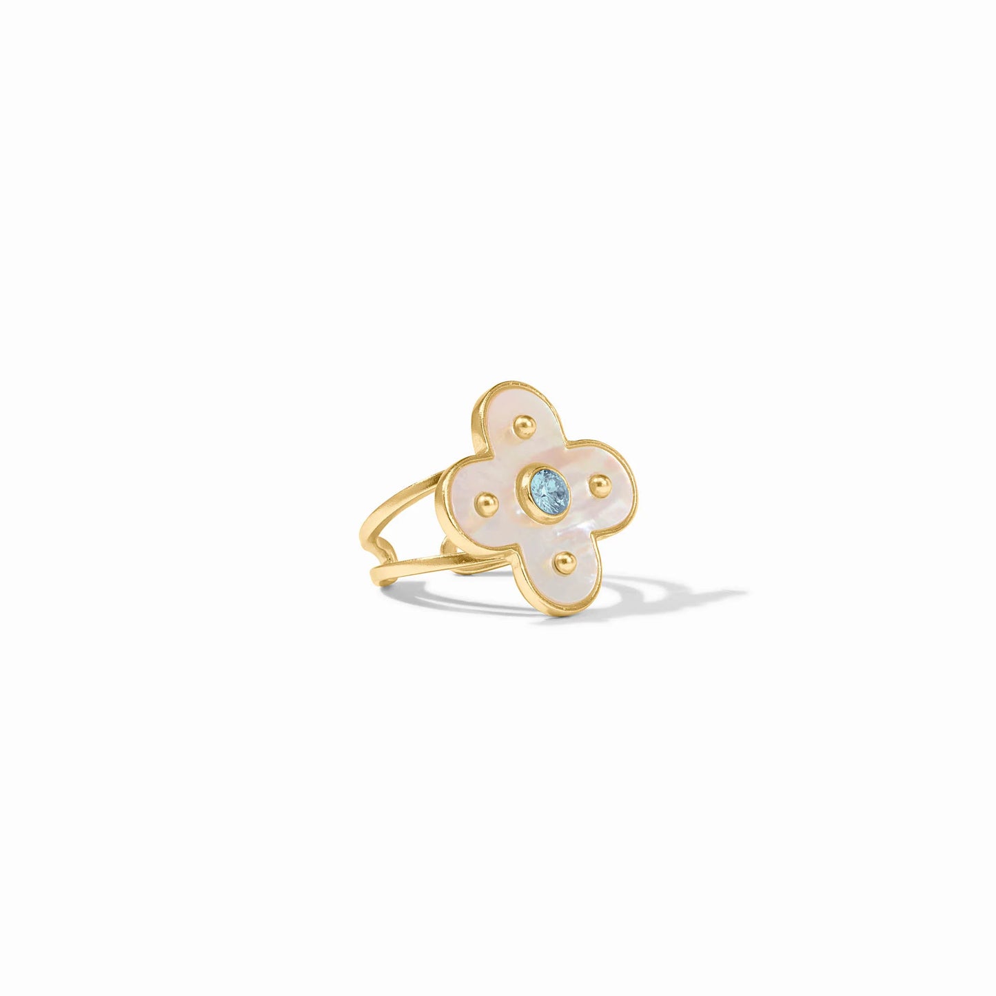 Julie Vos - Gold Mother of Pearl Charm Ring